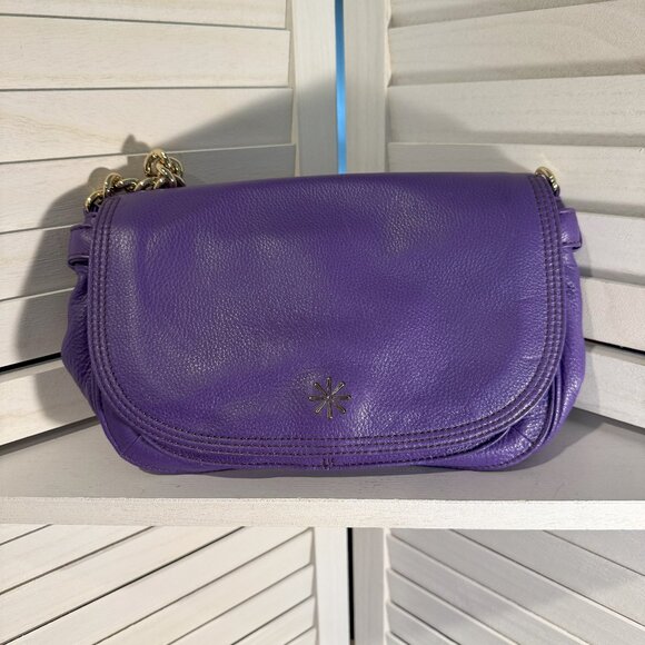 Fashion Boutique PURPLE Leather Shoulder Bag (Tory look alike) - Picture 3 of 8